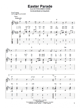 page one of Easter Parade (Solo Guitar)