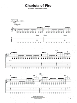 page one of Chariots Of Fire (Solo Guitar)