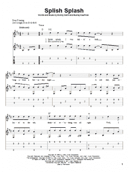 page one of Splish Splash (Solo Guitar)