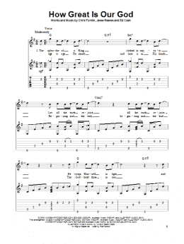 page one of How Great Is Our God (Solo Guitar)