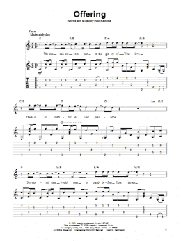 page one of Offering (Solo Guitar)