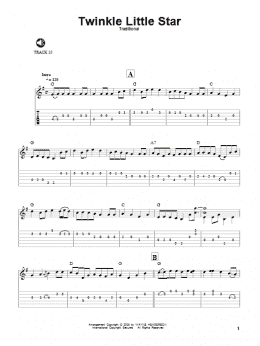 page one of Twinkle, Twinkle Little Star (Solo Guitar)