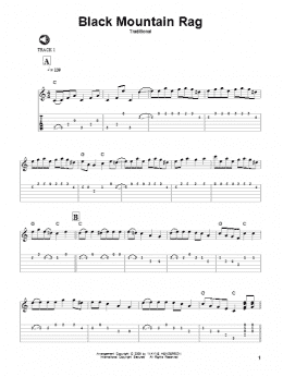 page one of Black Mountain Rag (Solo Guitar)