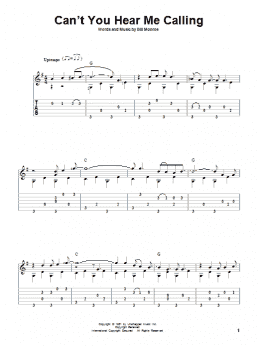 page one of Can't You Hear Me Callin' (Solo Guitar)