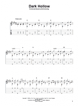 page one of Dark Hollow (Solo Guitar)