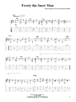 page one of Frosty The Snow Man (Solo Guitar)