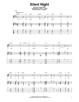 page one of Silent Night (Solo Guitar)