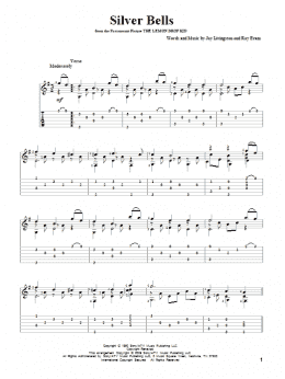 page one of Silver Bells (Solo Guitar)