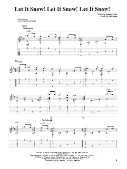 page one of Let It Snow! Let It Snow! Let It Snow! (Solo Guitar)