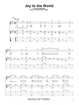 page one of Joy To The World (Solo Guitar)