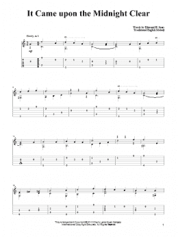 page one of It Came Upon The Midnight Clear (Solo Guitar)