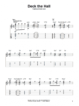 page one of Deck The Hall (Solo Guitar)