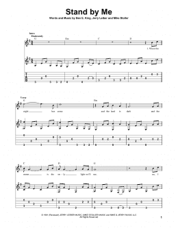 page one of Stand By Me (Solo Guitar)