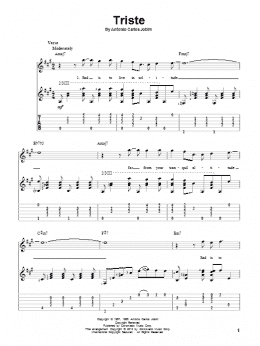 page one of Triste (Solo Guitar)