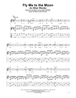 page one of Fly Me To The Moon (In Other Words) (Solo Guitar)