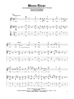 page one of Moon River (Solo Guitar)