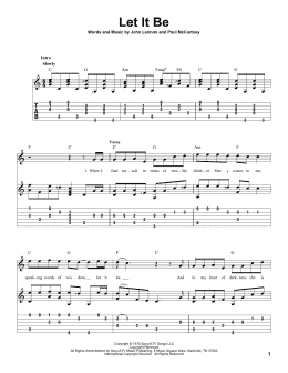 page one of Let It Be (Solo Guitar)