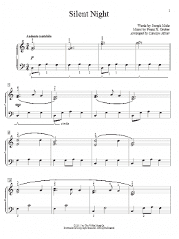 page one of Silent Night (Educational Piano)