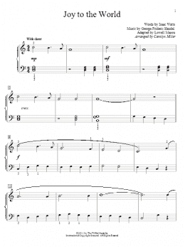 page one of Joy To The World (Educational Piano)