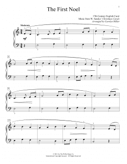 page one of The First Noel (Educational Piano)