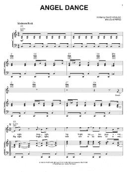 page one of Angel Dance (Piano, Vocal & Guitar Chords (Right-Hand Melody))