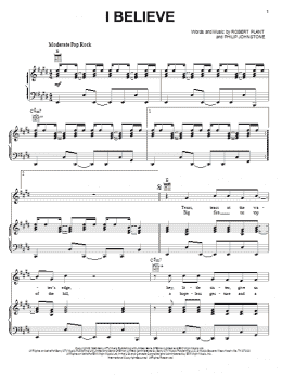 page one of I Believe (Piano, Vocal & Guitar Chords (Right-Hand Melody))