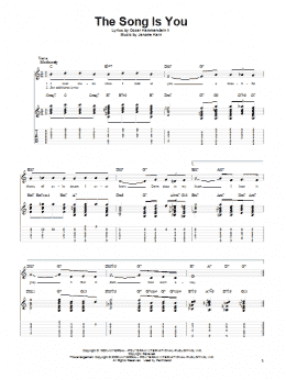 page one of The Song Is You (Solo Guitar)