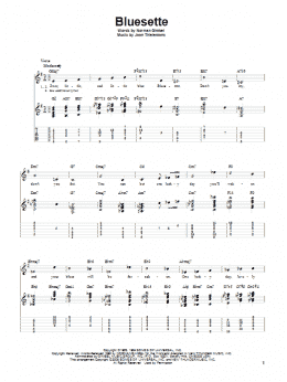 page one of Bluesette (Solo Guitar)