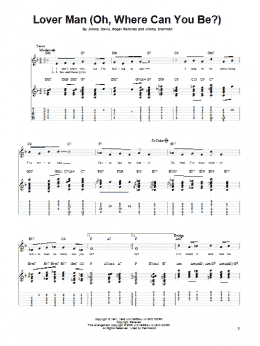 page one of Lover Man (Oh, Where Can You Be?) (Solo Guitar)