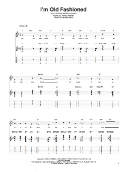 page one of I'm Old Fashioned (Solo Guitar)