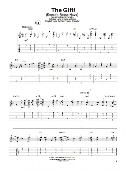 page one of The Gift! (Recado Bossa Nova) (Solo Guitar)