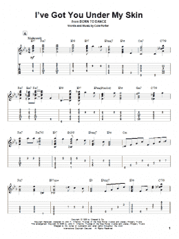 page one of I've Got You Under My Skin (Solo Guitar)