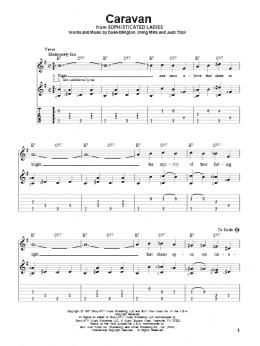 page one of Caravan (Solo Guitar)