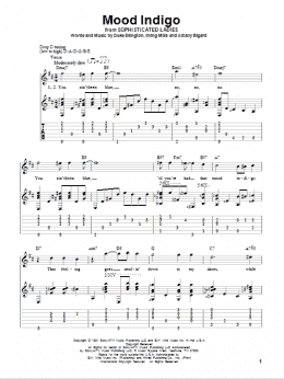 page one of Mood Indigo (Solo Guitar)