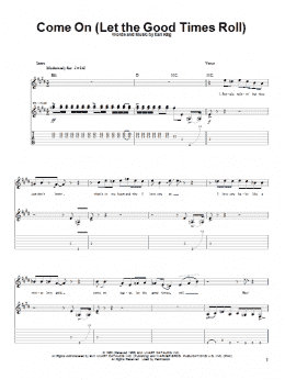 page one of Come On (Part 1) (Guitar Tab)