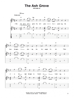 page one of The Ash Grove (Solo Guitar)