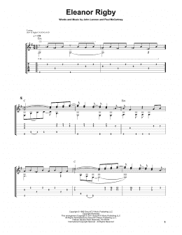 page one of Eleanor Rigby (Solo Guitar)