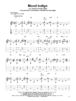 page one of Mood Indigo (Solo Guitar)