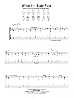 page one of When I'm Sixty-Four (Solo Guitar)