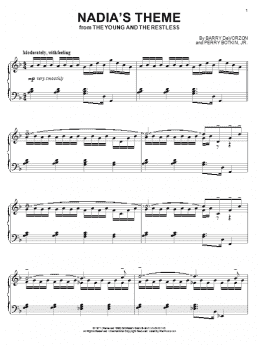 page one of Nadia's Theme (Piano Solo)