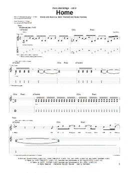 page one of Home (Guitar Tab)