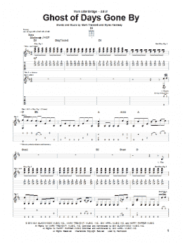 page one of Ghost Of Days Gone By (Guitar Tab)