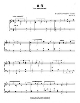 page one of Air (Piano Solo)