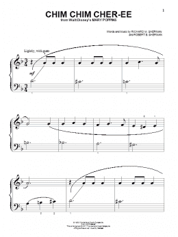 page one of Chim Chim Cher-ee (from Mary Poppins) (Beginning Piano Solo)