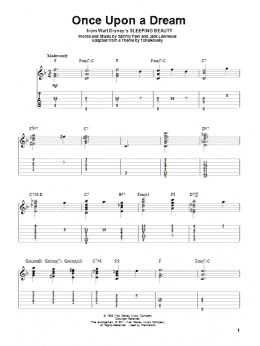 page one of Once Upon A Dream (Solo Guitar)