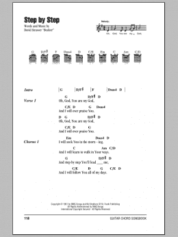 page one of Step By Step (Guitar Chords/Lyrics)