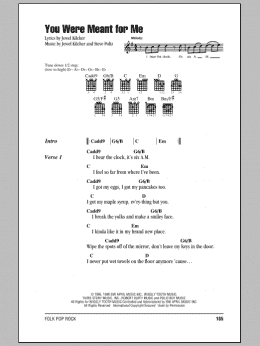 page one of You Were Meant For Me (Guitar Chords/Lyrics)