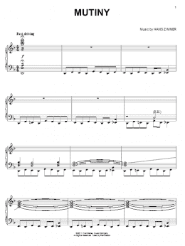 page one of Mutiny (Piano Solo)