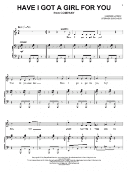 page one of Have I Got A Girl For You (Piano & Vocal)