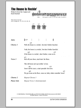 page one of The House Is Rockin' (Guitar Chords/Lyrics)